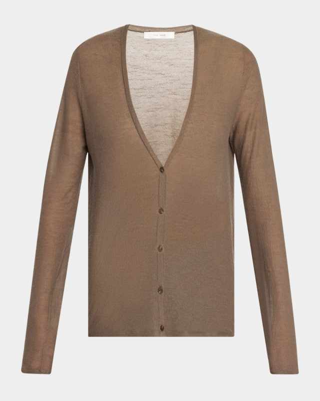 Kasem V-Neck Fine Cashmere Cardigan